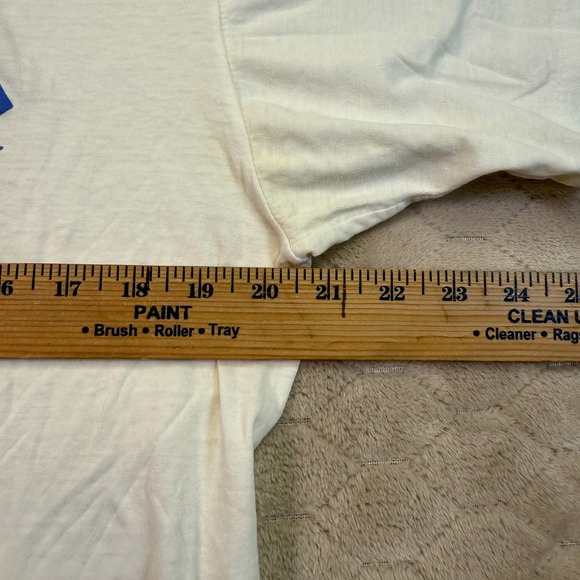 VTG 90s Cambridge University Shirt Made in the UK Tag Medium Fits Cropped Look - Picture 8 of 11